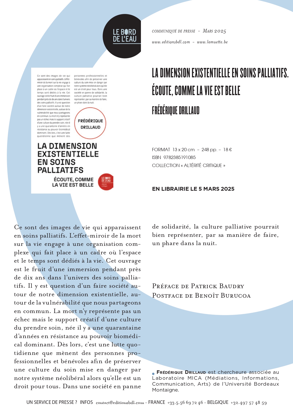 CP La dimension existentielle en soins palliatifs Drillaud BDL 1 page 0001